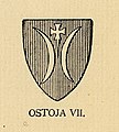 Герб Остоя VII – емблазон от Островски, 1901 г.