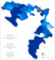 Share of Serbs in Republika Srpska by municipalities 2013