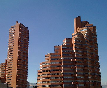 Residencias del Parque in Bogotá, Colombia by Rogelio Salmona (1965–1970)