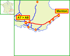 Carte de la route.