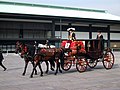 It is the privilege of each new ambassador arriving at the palace to hand in his accreditation to the emperor to be picked up from Tokyo Station either in a limousine or the carriage. Although the carriage is not as comfortable as the modern limousine, most choose the carriage.