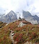 4100 m I närheten av baslägret vid Rakhiot