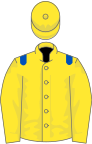 Yellow, royal blue epaulets