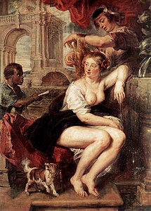 Batŝeba ĉe fonto, 1635