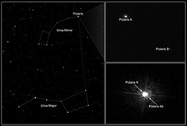 ハッブル宇宙望遠鏡が撮影したポラリス