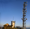 Antenas e ermitatge sul puèg Sant Víctor