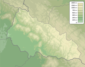 Гостра Гора. Карта розташування: Закарпатська область