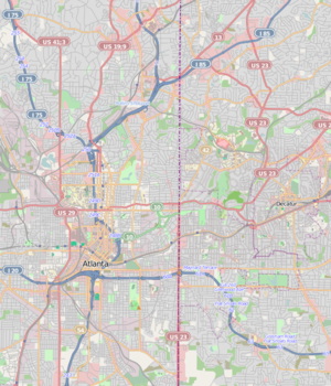 Carte d'Atlanta