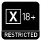 X 18+ Rating symbol