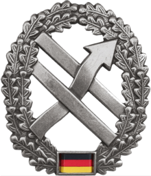 Barettabzeichen der Truppe für Operative Kommunikation, die seit 2017 dem Kommando Cyber- und Informationsraum der Bundeswehr untersteht.