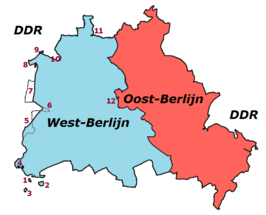 West-Berlijn in blauw, 1948-1990