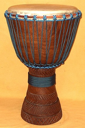 Lenke wood djembe from Mali