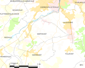 Poziția localității Martinvast