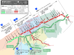 新潟大橋の位置（新潟市近郊バイパス網内）