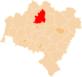 Powiat Powiat lubiński v Dolnosliezskom vojvodstve (klikacia mapa)