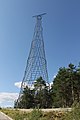 Pylône Choukhov, plusieurs nappes hyperboloïdes centrées superposées sur cerclage, (construit entre 1927 et 1929) réseau électrique de Nijni Novgorod.