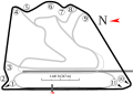 Sirkuit Luar/Outer Circuit. Digunakan F1 di musim 2020.