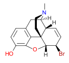 Chemical structure of bromomorphide.