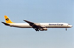 Douglas DC-8 der German Cargo