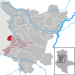Läget för kommunen Harbke i Landkreis Börde