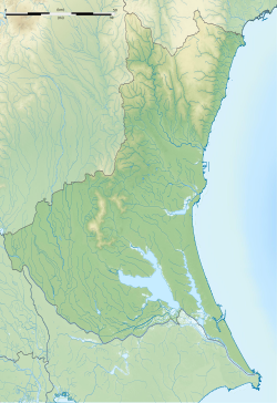 霞ヶ浦の位置（茨城県内）