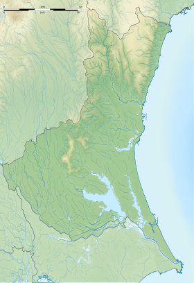 湯袋峠の位置（茨城県内）