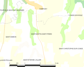 Poziția localității Saint-Martin-Saint-Firmin