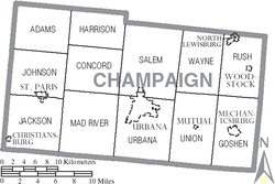 Municipalities and townships of Champaign County