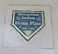 Met Stadium home plate marker