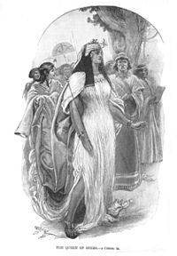 رسم تخيلي لبلقيس ملكة سبأ