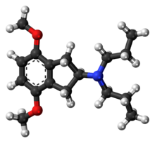 Ball-and-stick model of the RDS-127 molecule