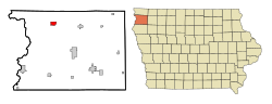 Location of Rock Valley, Iowa