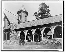 Stone mountain lodge of Paul T. Mayo, Bear Creek Cañon, Rocky Mountains, Colorado