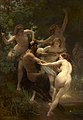 Satyrus cum nymphis a Guillelmo Adolpho Bouguereau pictus