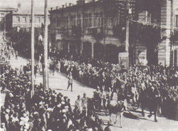 エレヴァンに進駐する第11軍（1920年11月）