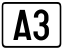 Cartouche signalétique représentant l'A3