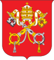 The coat of arms of Vatican City.