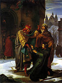 The Reconciliation of Emperor Otto I with his brother Heinrich in 941 in Frankfurt am Main (1840) by Alfred Rethel