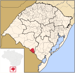 Location within Rio Grande do Sul