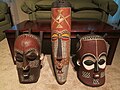 Image 5Bakongo masks from the Kongo Central. In traditional African religions, masks play an important part in many ritual ceremonies. Credit: Ndoto ya Afrika For more about this picture, see Practices and rituals in traditional African religions, Traditional African masks, African art and African sculpture.