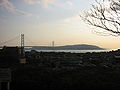 公園から望む明石海峡大橋