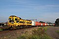 No. 103 and No. 102 double heading a train destined for Melbourne port from Altona at Newport in 2008.