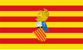 Senyera preautonómica, oficial do Consello Preautonómico do País Valenciano, de 1979 a 1980.