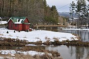 Mill Pond, where Shawneehaw Creek and the Elk River merge (2009-12-26)