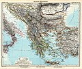 Balkan, historisk kort 1891