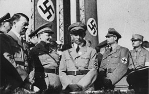 Balról jobbra: Adolf Hitler, Hermann Göring, Joseph Goebbels and Rudolf Hess, 1934.