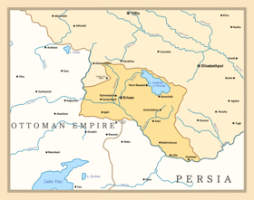 Ermeni Oblastı harita üzerinde