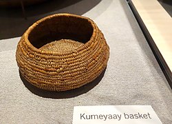 Canasta Kumiai. Está en el Museo Oakland de California
