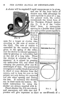 Stránka asi z roku 1894 ukazuje fotoaparát s „indiarubber ball“ a módem „time exposure“, který fungoval podobně jako „bulb“. Pojem „bulb“ v té době ještě nebyl zaveden.
