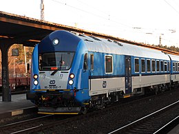 Class 961 control cab in Brno-Královo Pole